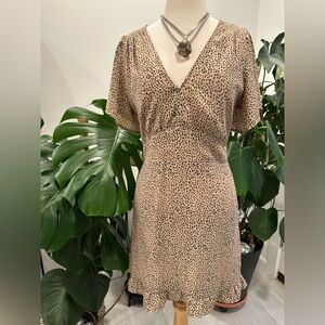 A&F • Leopard Print Dress • Size Medium Animal Print Mini Dress